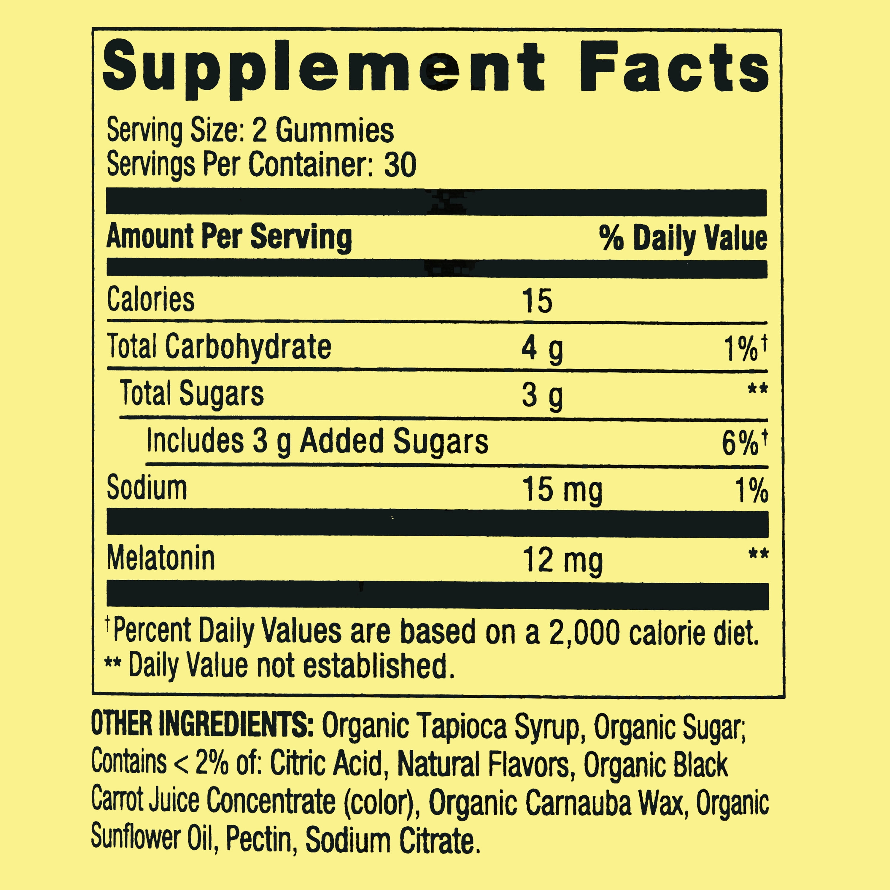 Spring Valley Ultra Strength Melatonin Sleep Support Dietary Supplement Vegetarian Gummies 12mg 60 Count