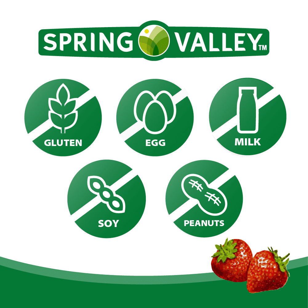 Spring Valley Non GMO Melatonin Gummies Strawberry 5mg 180 Count for Relaxation and Sleep Support