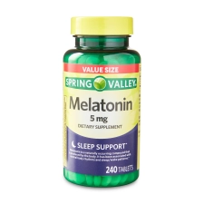 Spring Valley Melatonin 5mg Value Size 240 Count Dietary Supplement for Better Sleep
