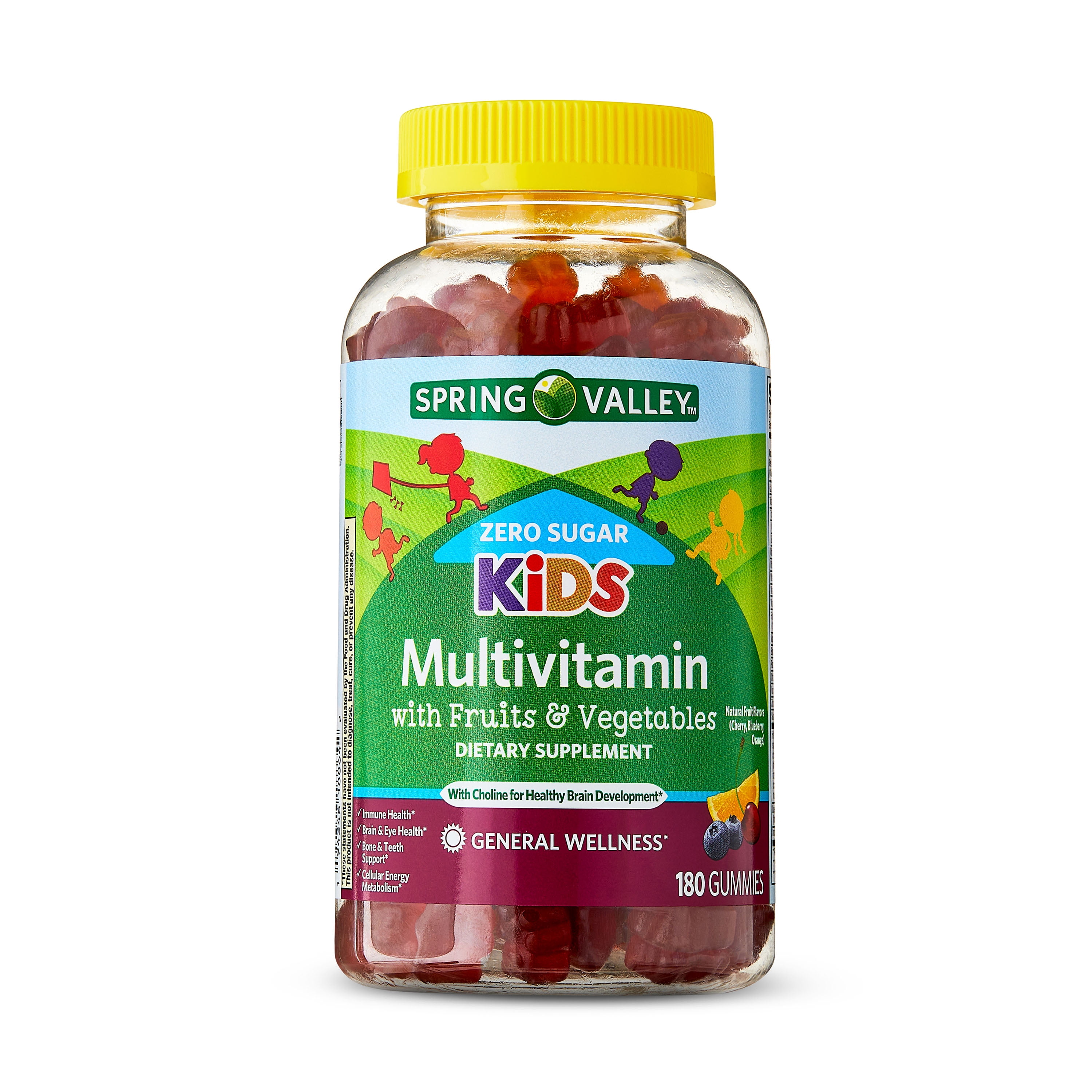 Spring Valley Kids Daily Wellness Bundle - Zero Sugar Multi & Melatonin Gummies, 180 Ct & 120 Ct