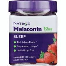Natrol Melatonin Strawberry 10mg 90 Gummies for Restful Sleep