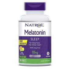 Natrol Melatonin Fast Dissolve Citrus 10mg 100 Tablets - Maximum Strength