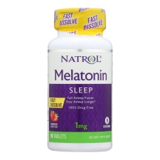 Natrol Fast Dissolving Melatonin 1mg 90 Tablets for Natural Sleep Aid