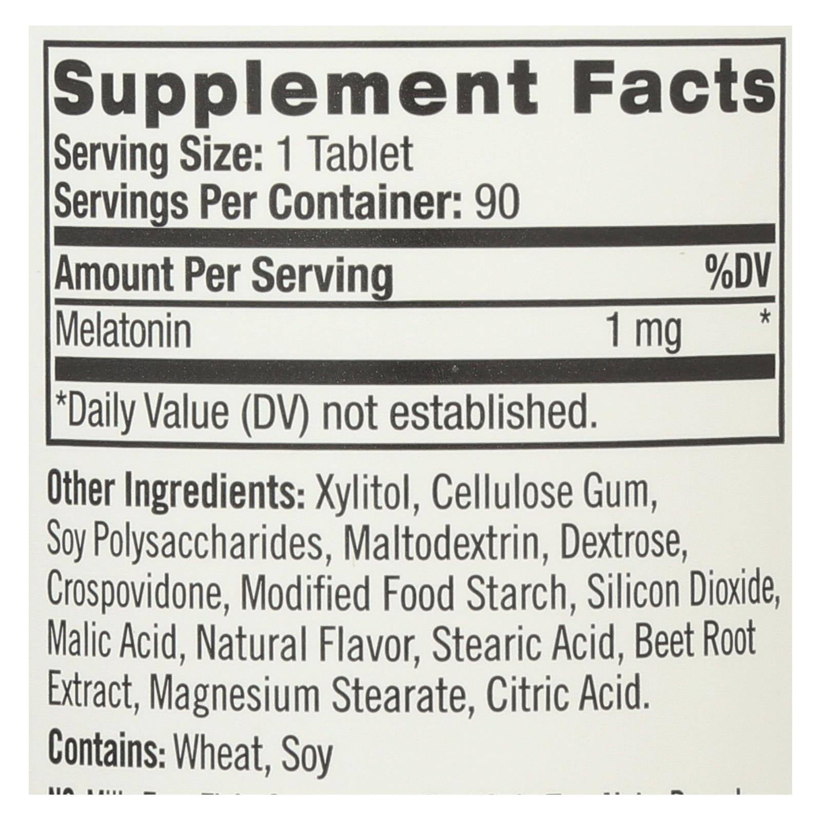 Natrol Fast Dissolving Melatonin 1mg 90 Tablets for Natural Sleep Aid