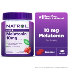 Natrol Melatonin Sleep Aid Gummies Strawberry 10mg 60 Count