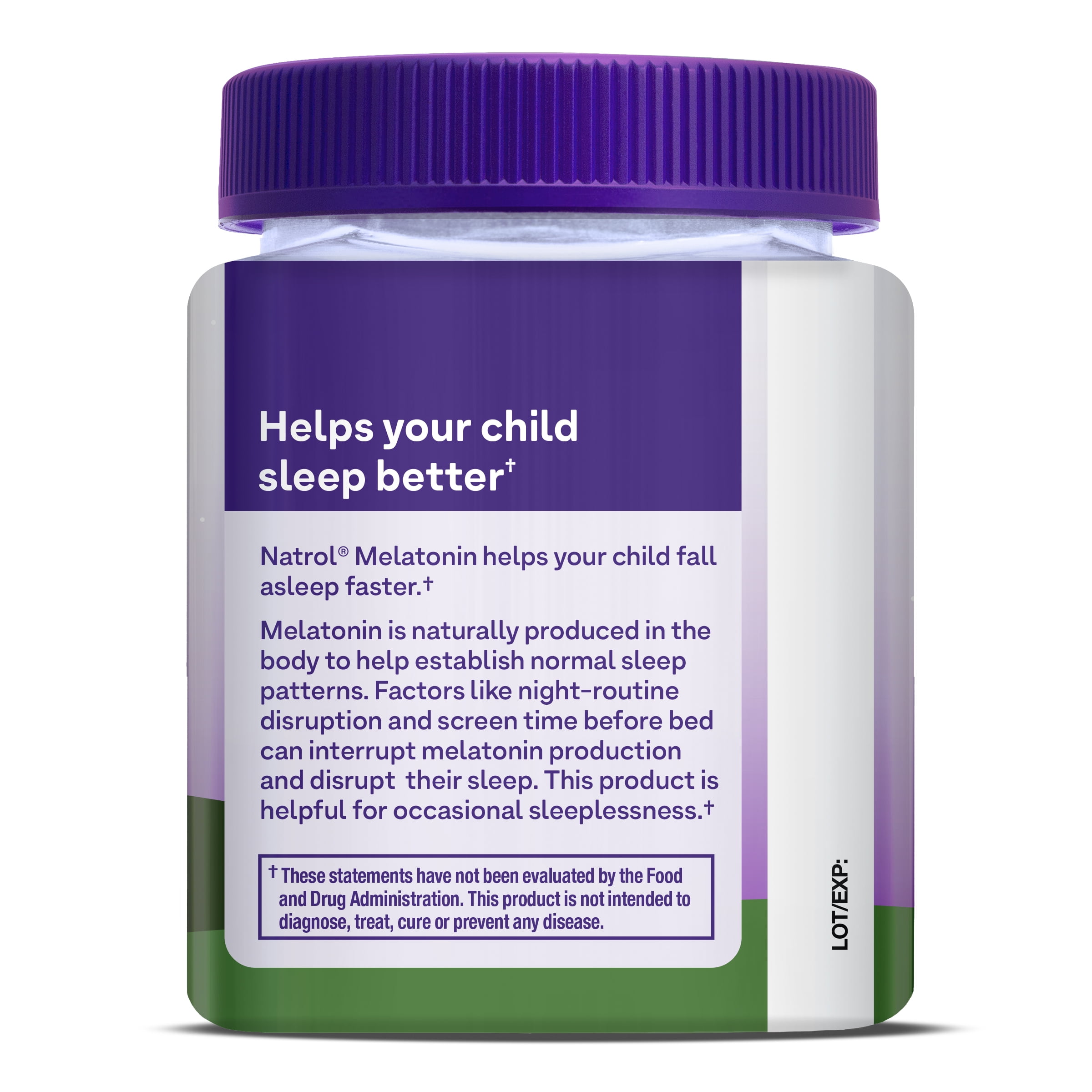 Natrol Kids Melatonin Sleep Gummies for Children Raspberry Flavor 1mg 60 Count