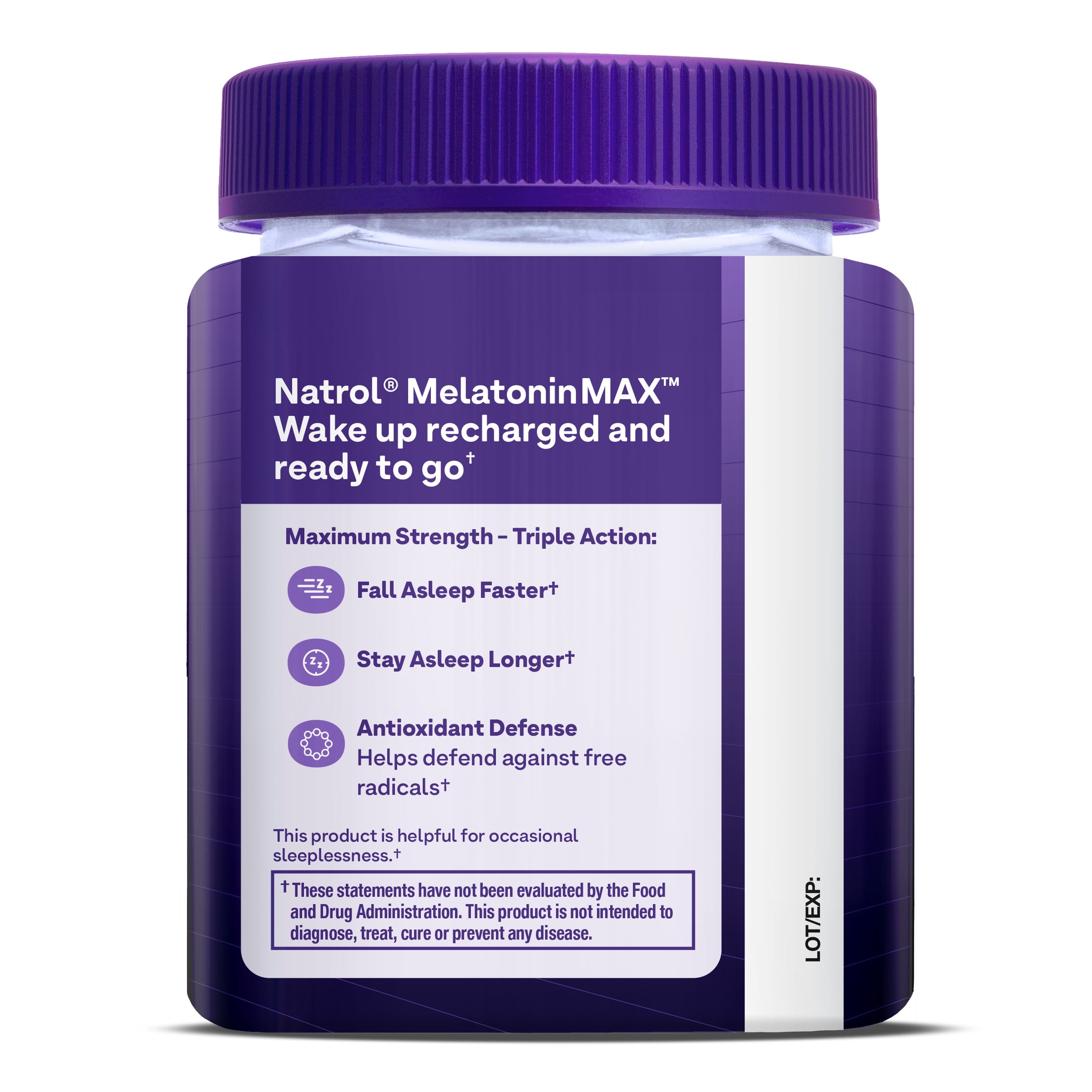 Natrol MelatoninMax Sleep Gummy Blueberry Flavor 10mg 50 Count