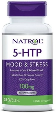Natrol 5-HTP 100mg Capsules 30 Count Pack of 3 for Stress Relief Sleep Support