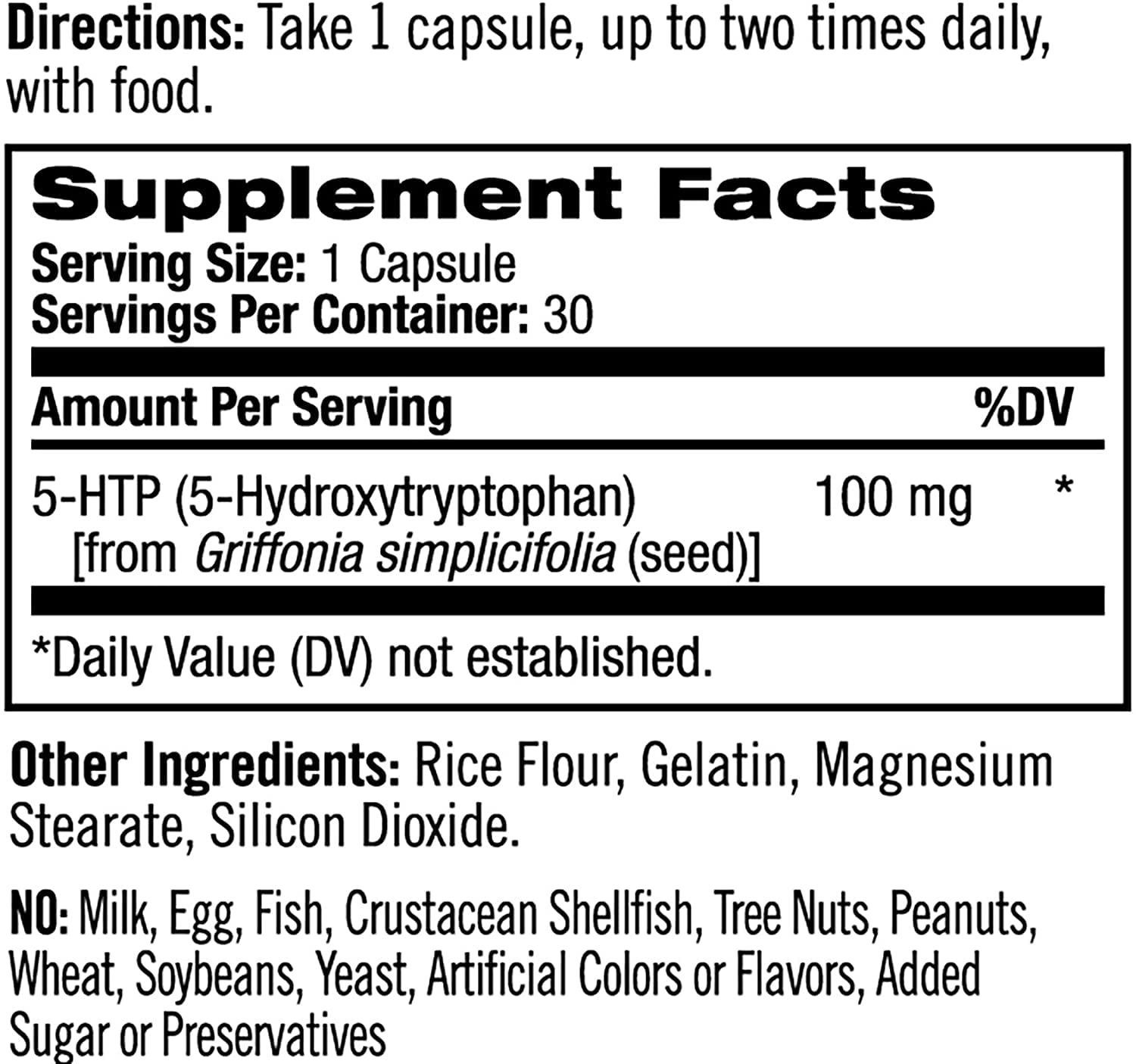 Natrol 5-HTP 100mg Capsules 30 Count Pack of 3 for Stress Relief Sleep Support