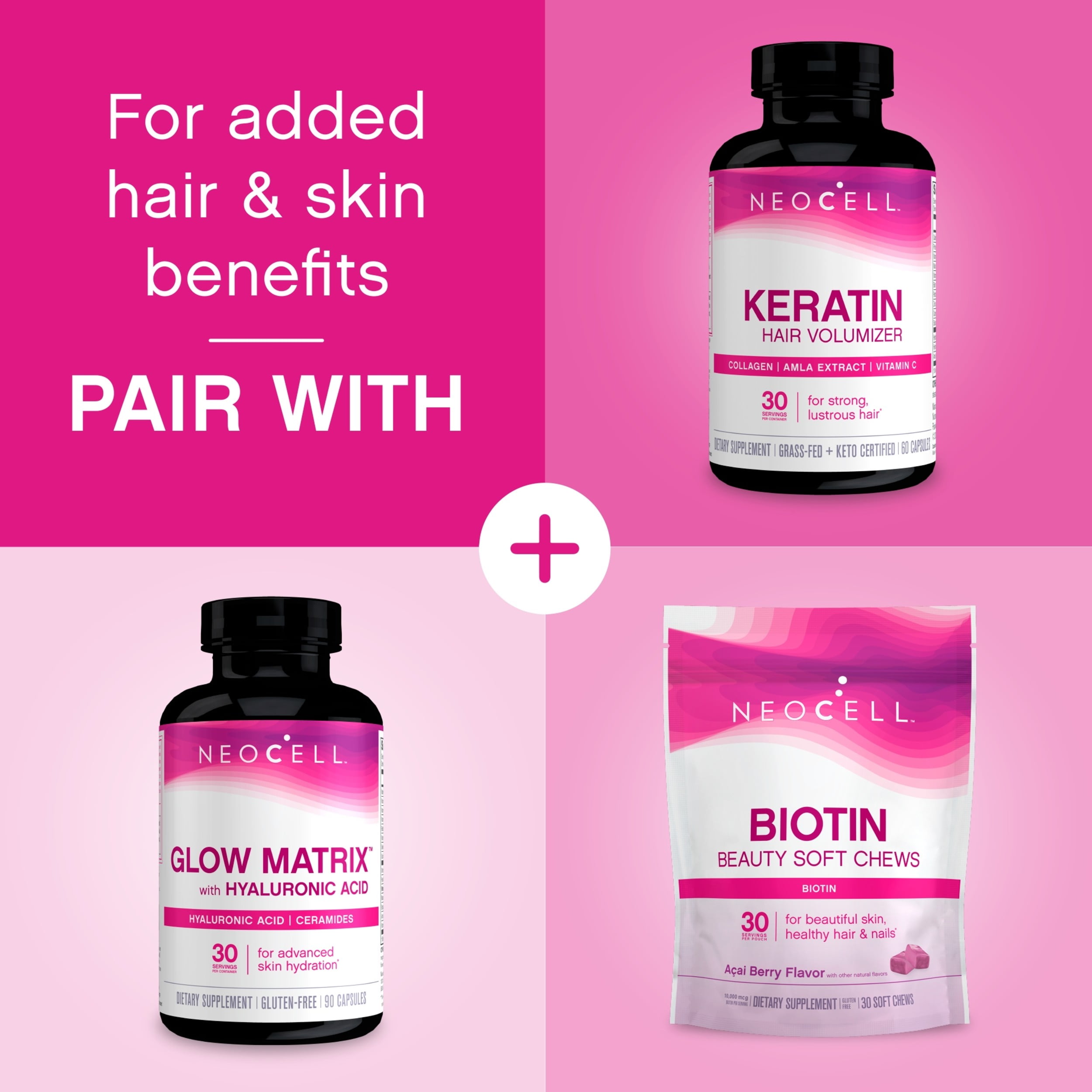 NeoCell Super Collagen Peptides Grass-Fed Types 1 3 Unflavored 5.3 oz Boost collagen for radiant skin, hair, nails.