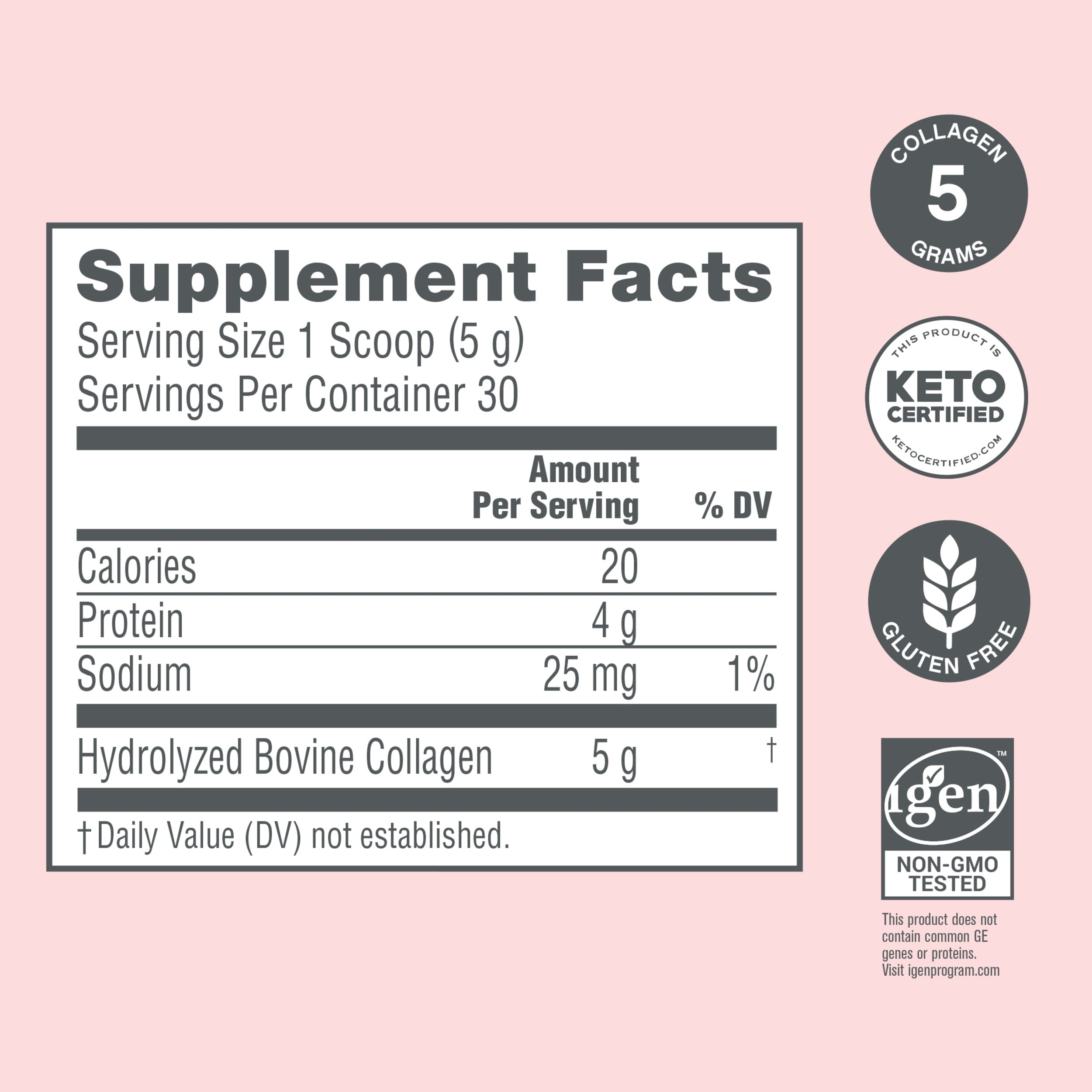 NeoCell Super Collagen Peptides Grass-Fed Types 1 3 Unflavored 5.3 oz Boost collagen for radiant skin, hair, nails.