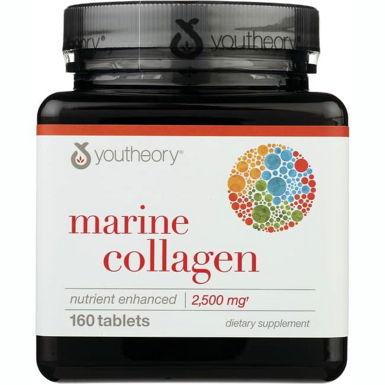 Youtheory Marine Collagen Enhanced Formula 160 Tablets for Skin and Joints
