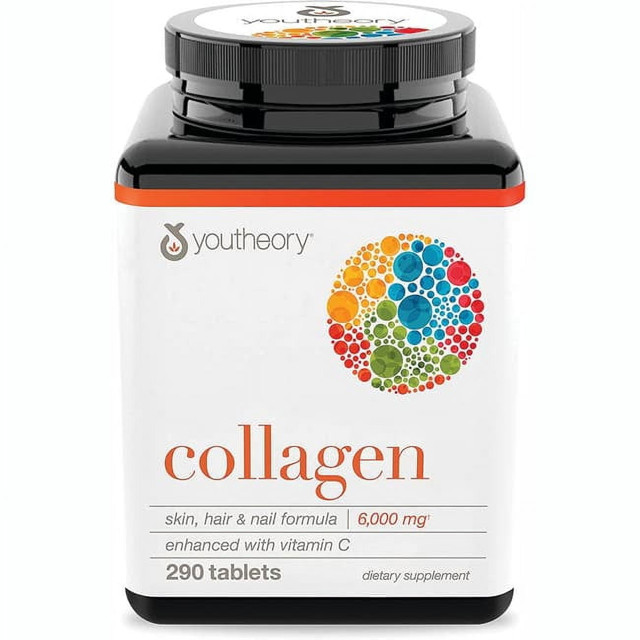 Youtheory Collagen Hair Skin Nail Formula 6000 Mg 290 Tablets