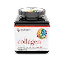 Youtheory Collagen Skin Hair Nail Formula 6000 mg 160 Tablets