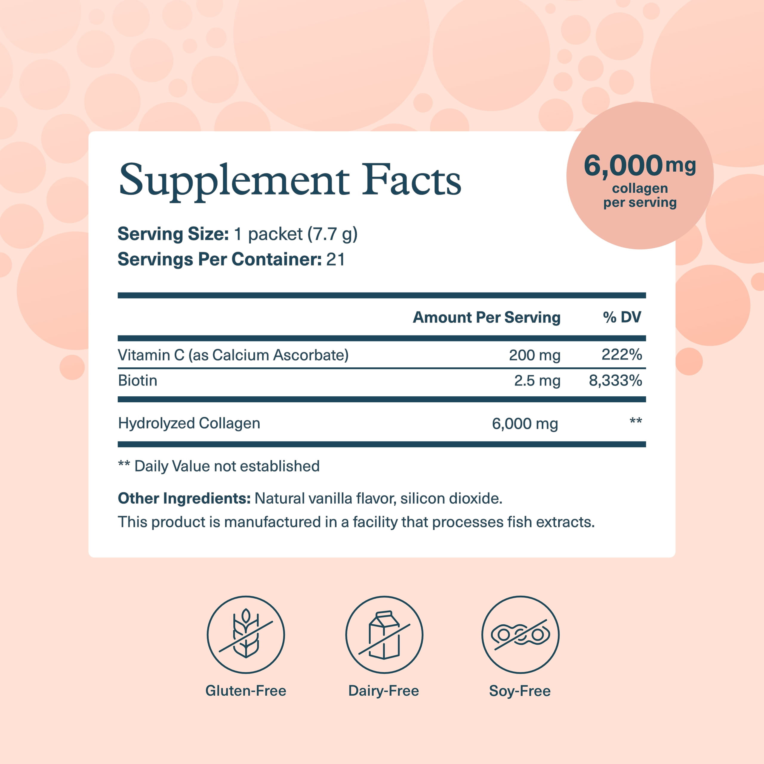Youtheory Vanilla Collagen Powder Bottle 21 Servings Pack of 1