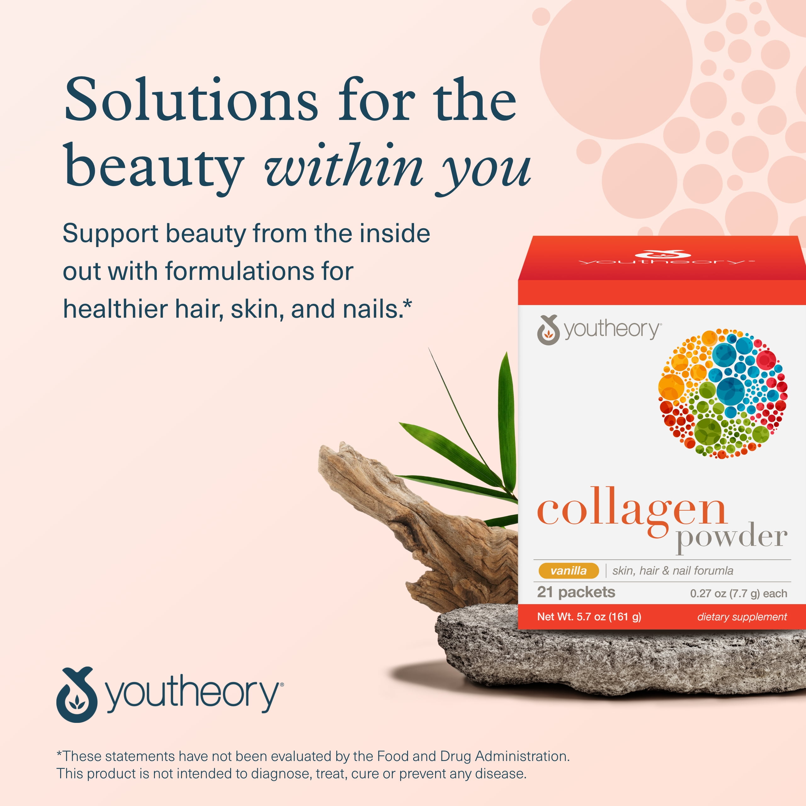 Youtheory Vanilla Collagen Powder Bottle 21 Servings Pack of 1
