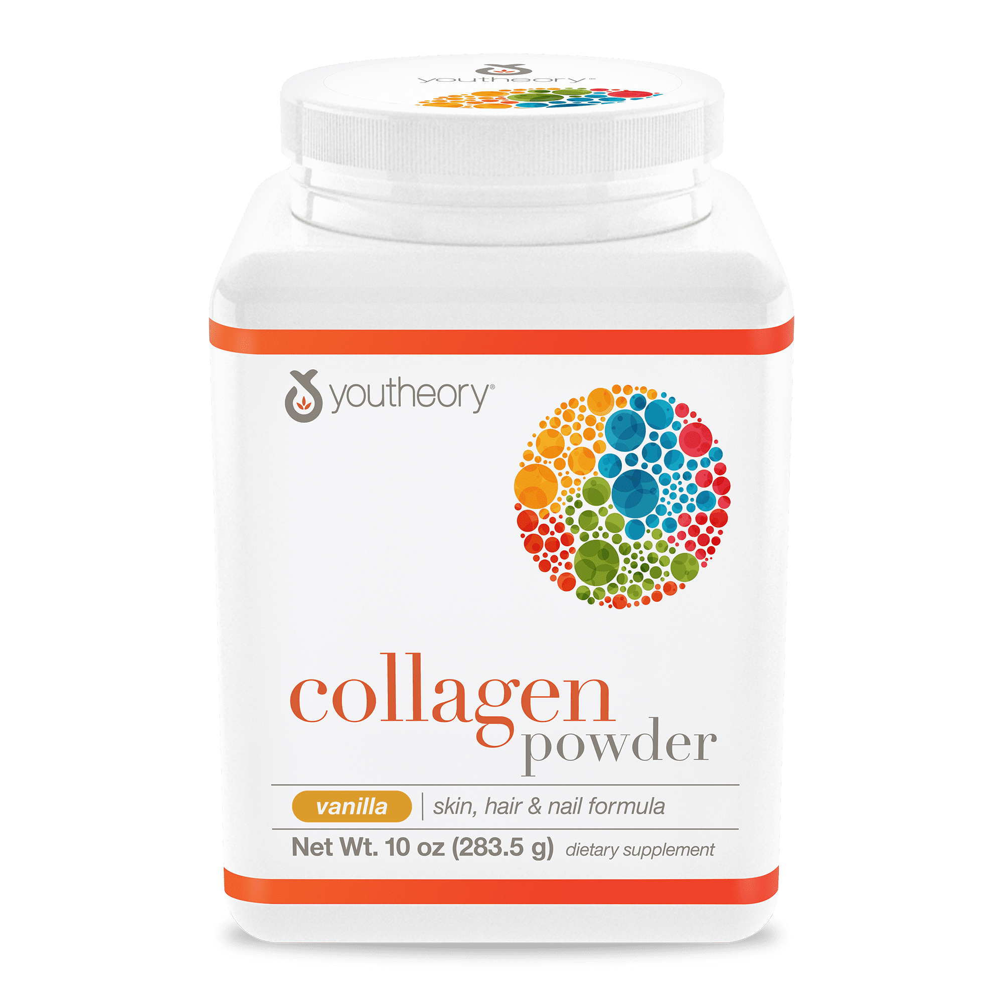 Youtheory Collagen Powder Vanilla with Vitamin C Biotin 10 oz