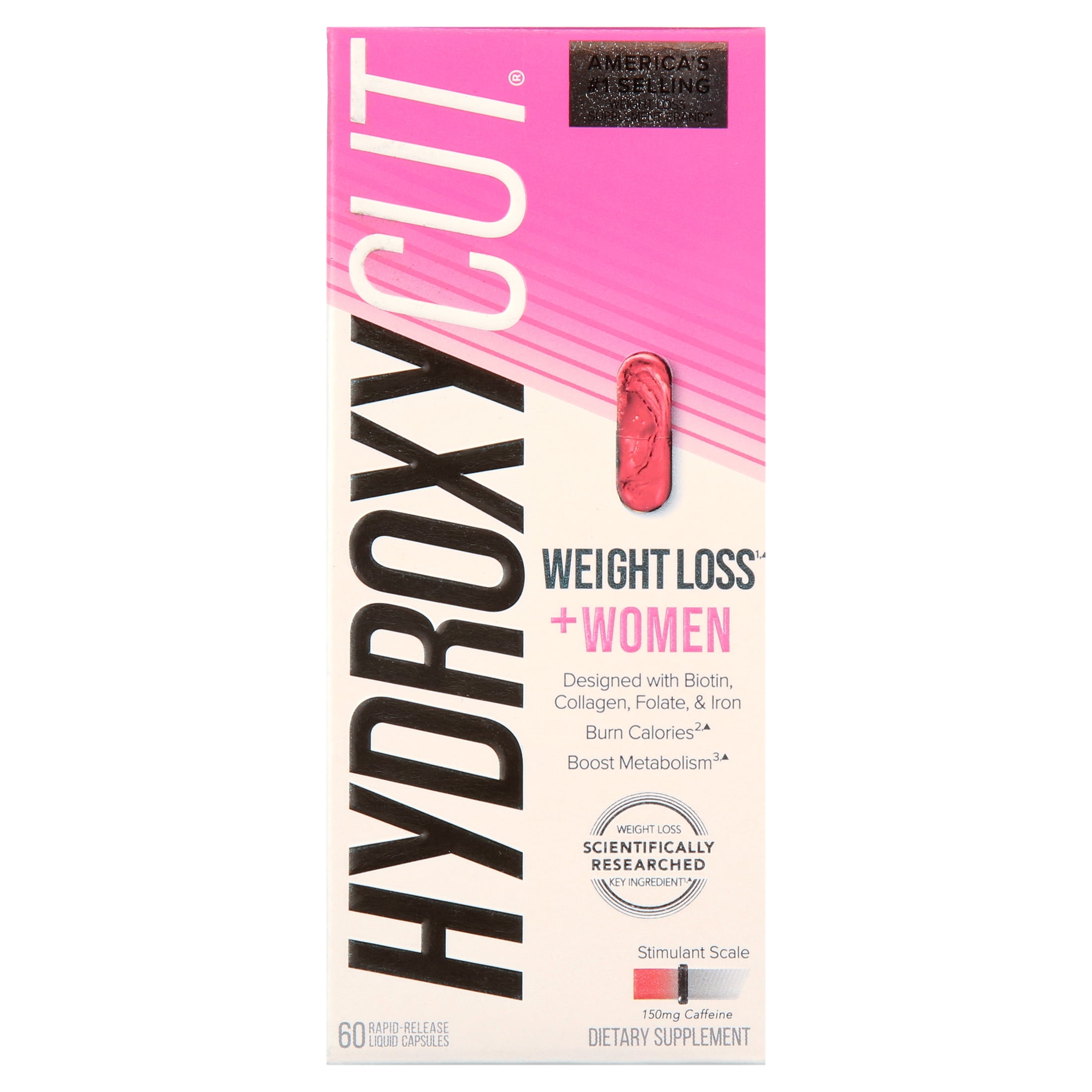 Hydroxycut Max Women Weight Loss Supplement Capsules 60 count