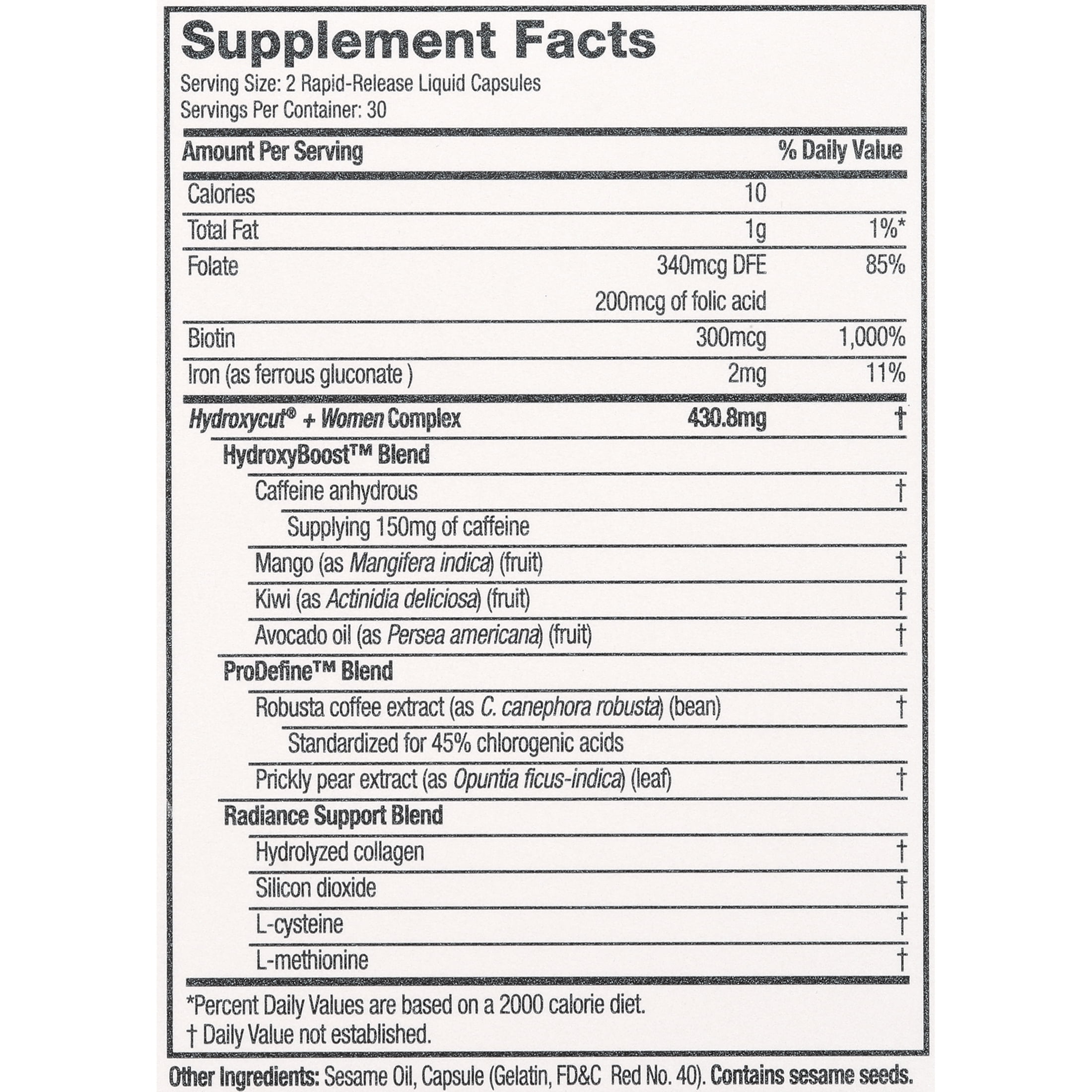 Hydroxycut Max Women Weight Loss Supplement Capsules 60 count