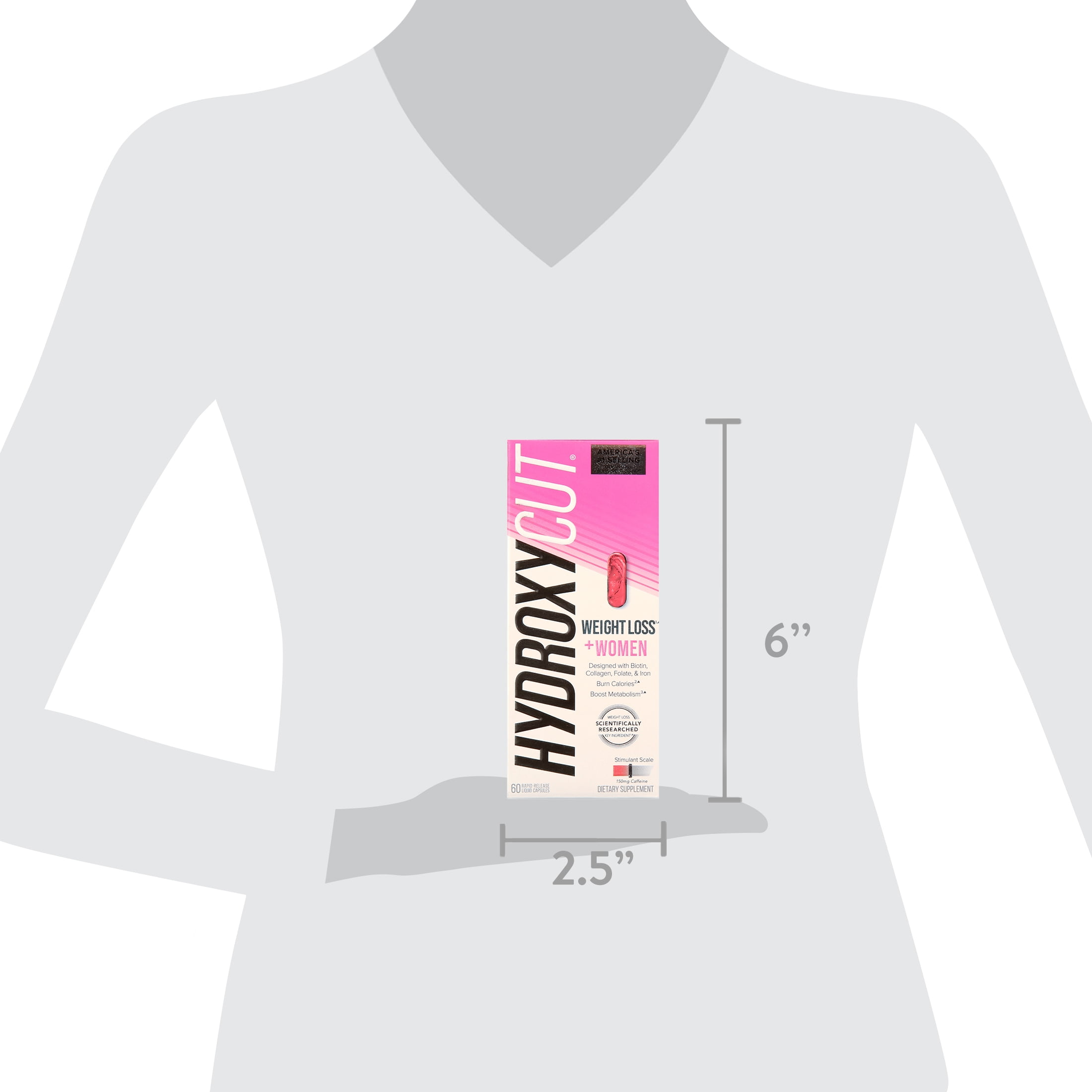 Hydroxycut Max Women Weight Loss Supplement Capsules 60 count