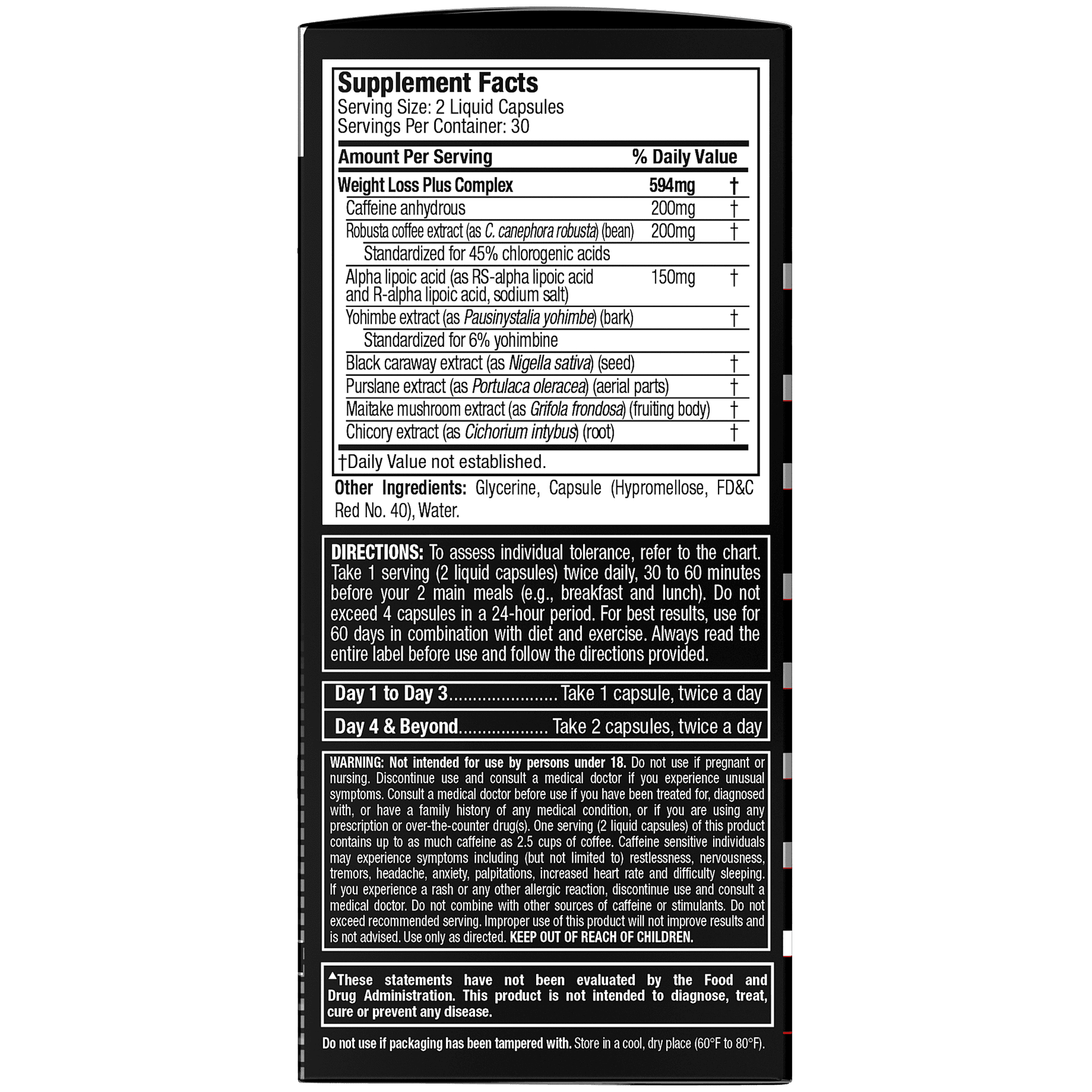 Hydroxycut Advanced Weight Loss Capsules Burn Calories Increase Energy 60 Ct 30 Servings