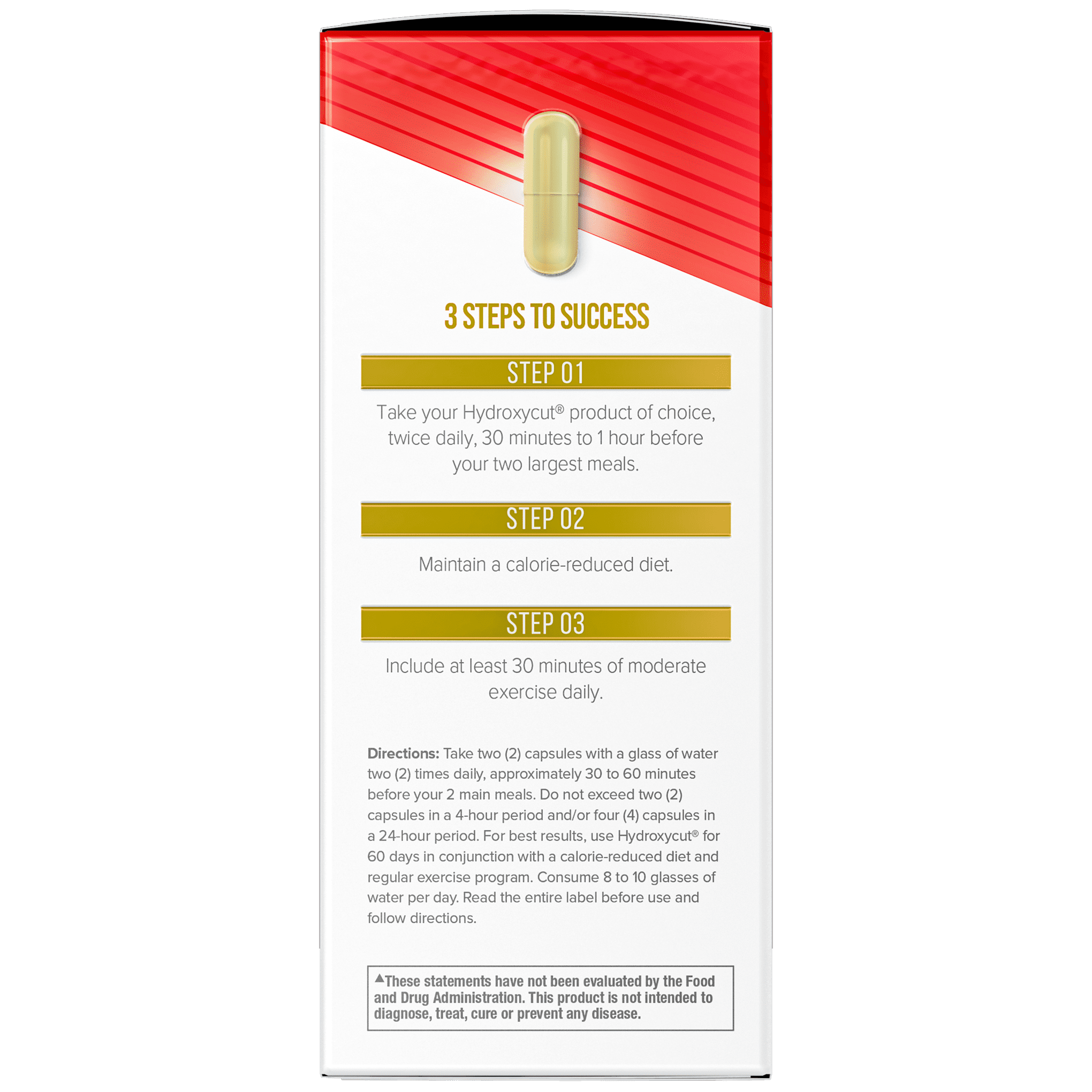 Hydroxycut Pro Clinical Non Stimulant Weight Loss Apple Cider Vinegar Supplement 60 Capsules