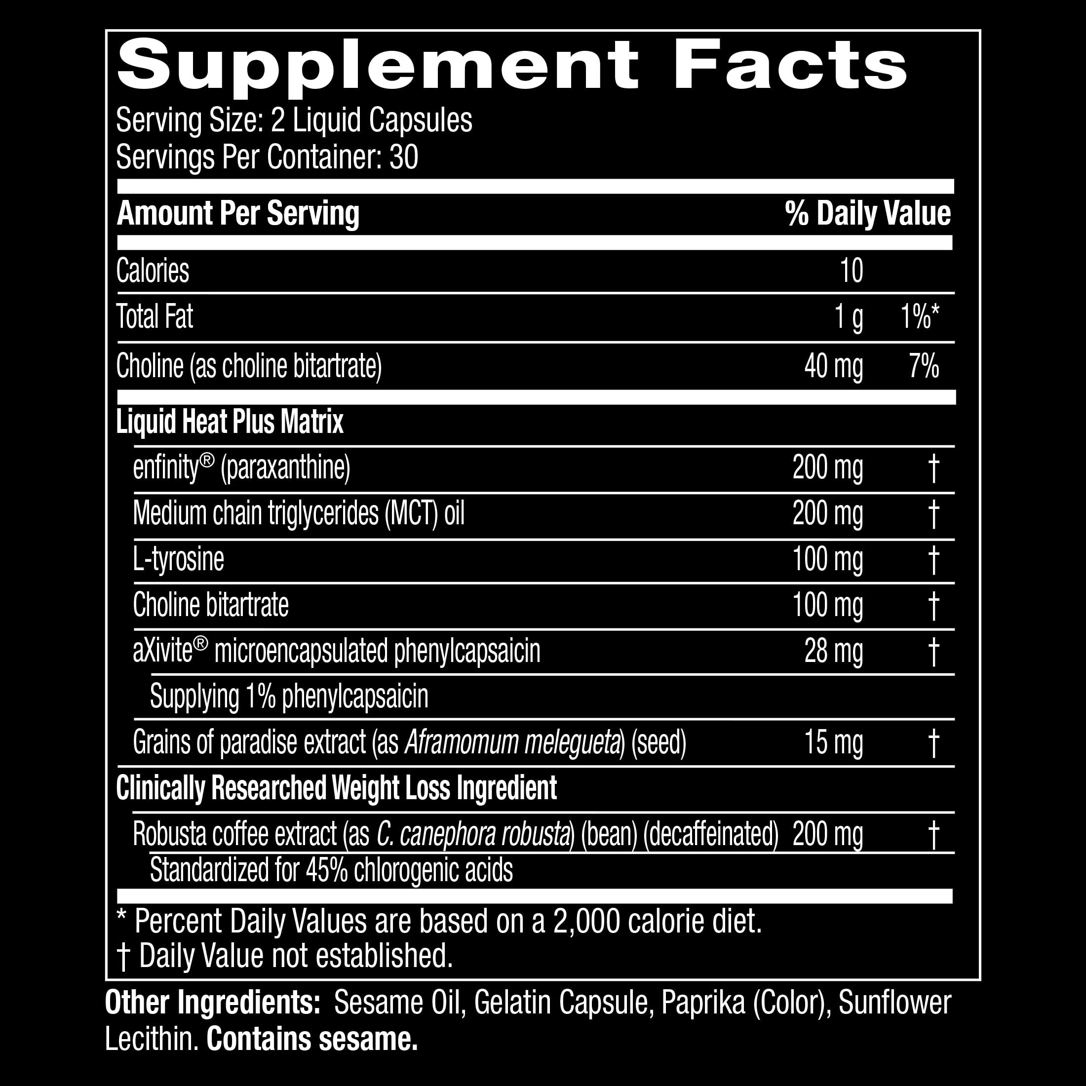 Hydroxycut Hardcore Liquid Heat Weight Loss Pills Rapid Release 60 Ct