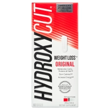 Hydroxycut Original Weight Loss Supplement with Apple Cider Vinegar 200mg Caffeine 60 Ct