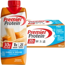 Premier 30G Protein Energy Immune Support Shakes Caramel 11 Fl Oz 18 Pack