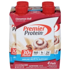 Premier Protein 2-Pack High Protein Shakes 30g Cinnamon Roll 11 oz 4-pack