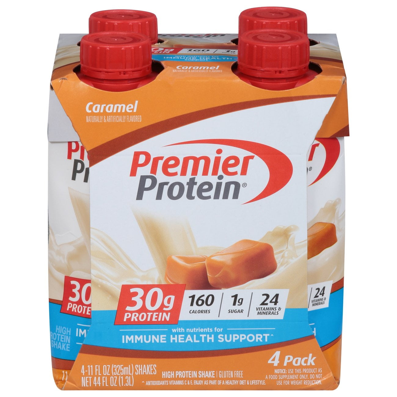 Premier Protein High Protein Shakes 30g Caramel 11 oz 4 pk