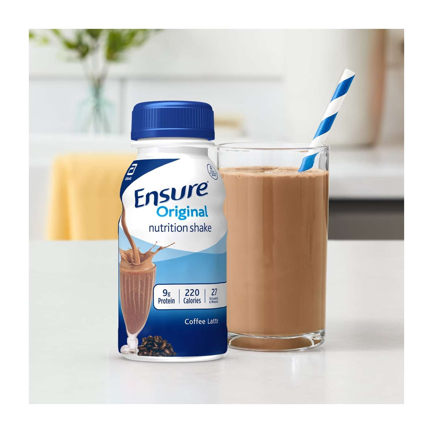 ENSURE ORIGINAL COFFEE LATTE NUTRITION SHAKE 24 COUNT 8 FL OZ