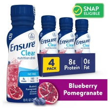 Ensure Clear Blueberry Pomegranate Nutrition Drink 10 fl oz 4 Count