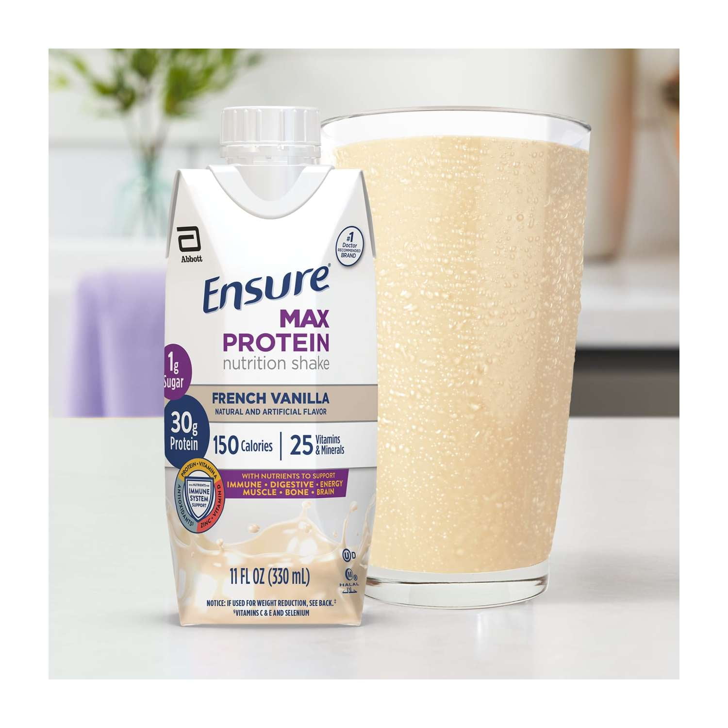 Ensure Max Protein Shake French Vanilla 11 fl oz 12 Count