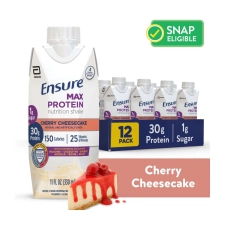 Ensure Max Protein Cherry Cheesecake Nutrition Shake 11 fl oz 12 Count