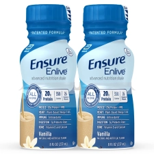 Ensure Enlive Meal Replacement Shake 20g Protein 350 Calories Advanced Nutrition Vanilla 8 fl oz 8 Bottles