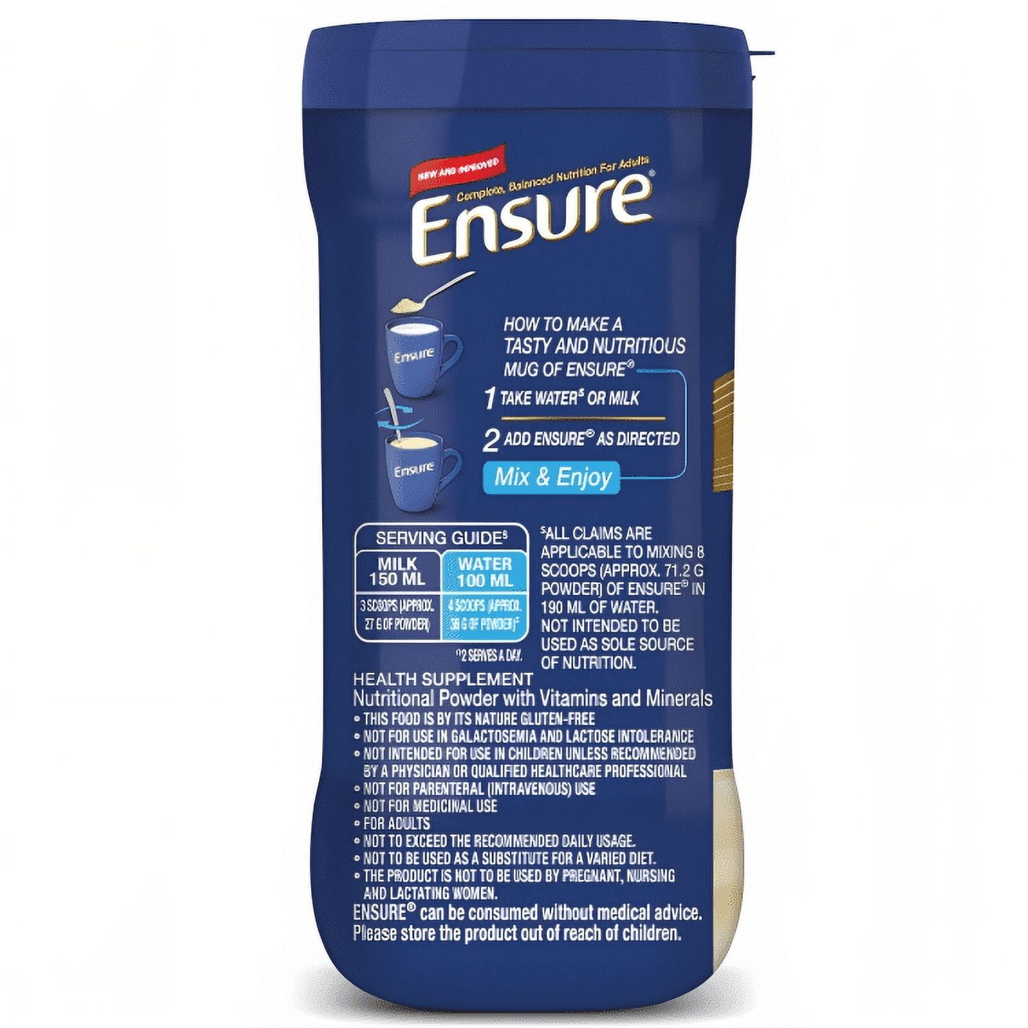 Ensure Vanilla Complete Balanced Nutrition Adult 400gm Jar