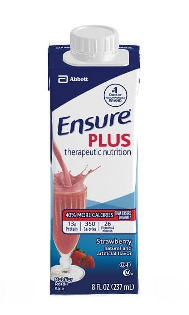 Ensure Plus Strawberry 8 oz Cartons Pack of 6