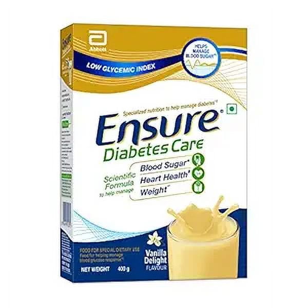 Ensure Diabetes Care - Nutrition for Blood Sugar Control - 400g Vanilla Flavour Box