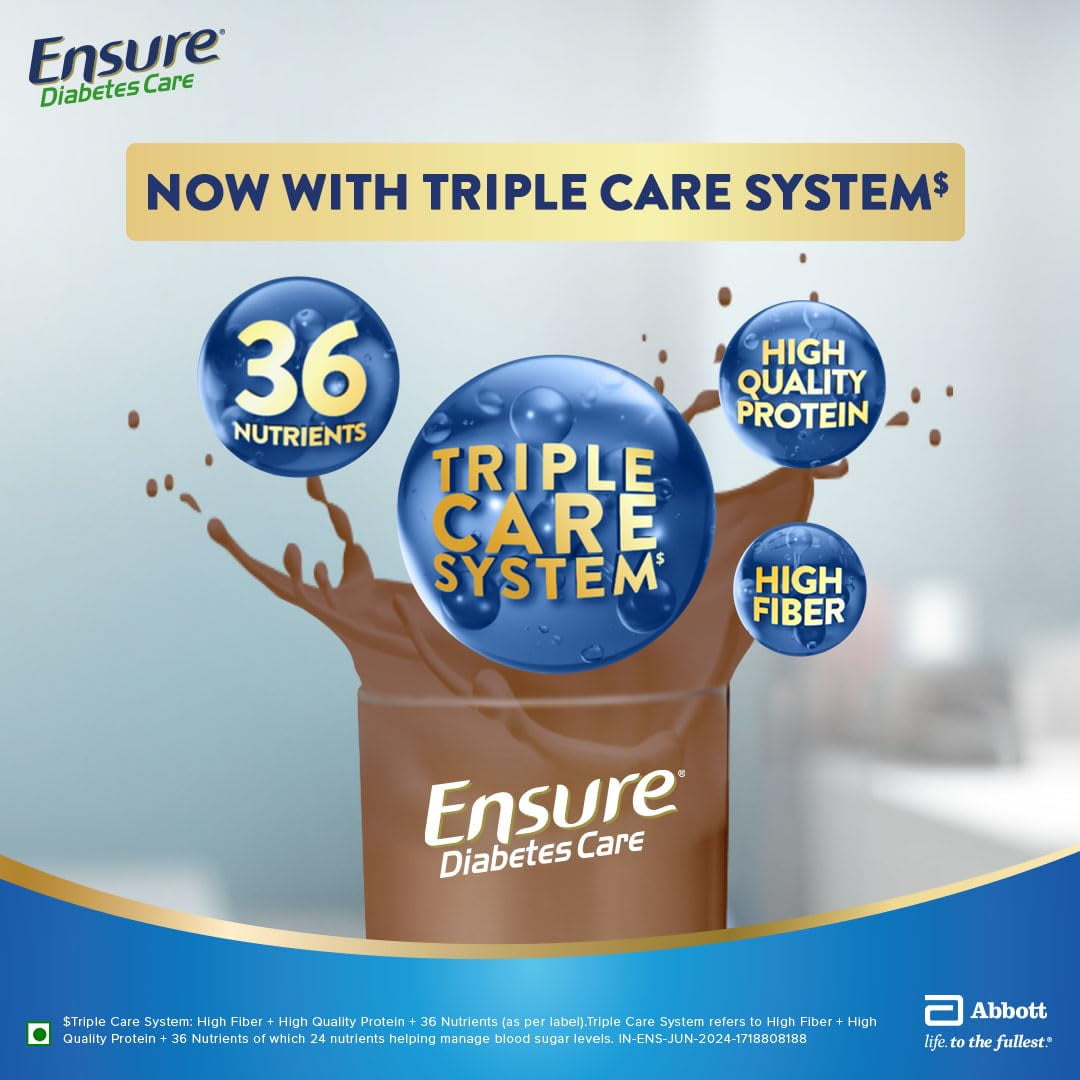 Ensure Diabetes Care Chocolate Flavour 400g - Blood Sugar