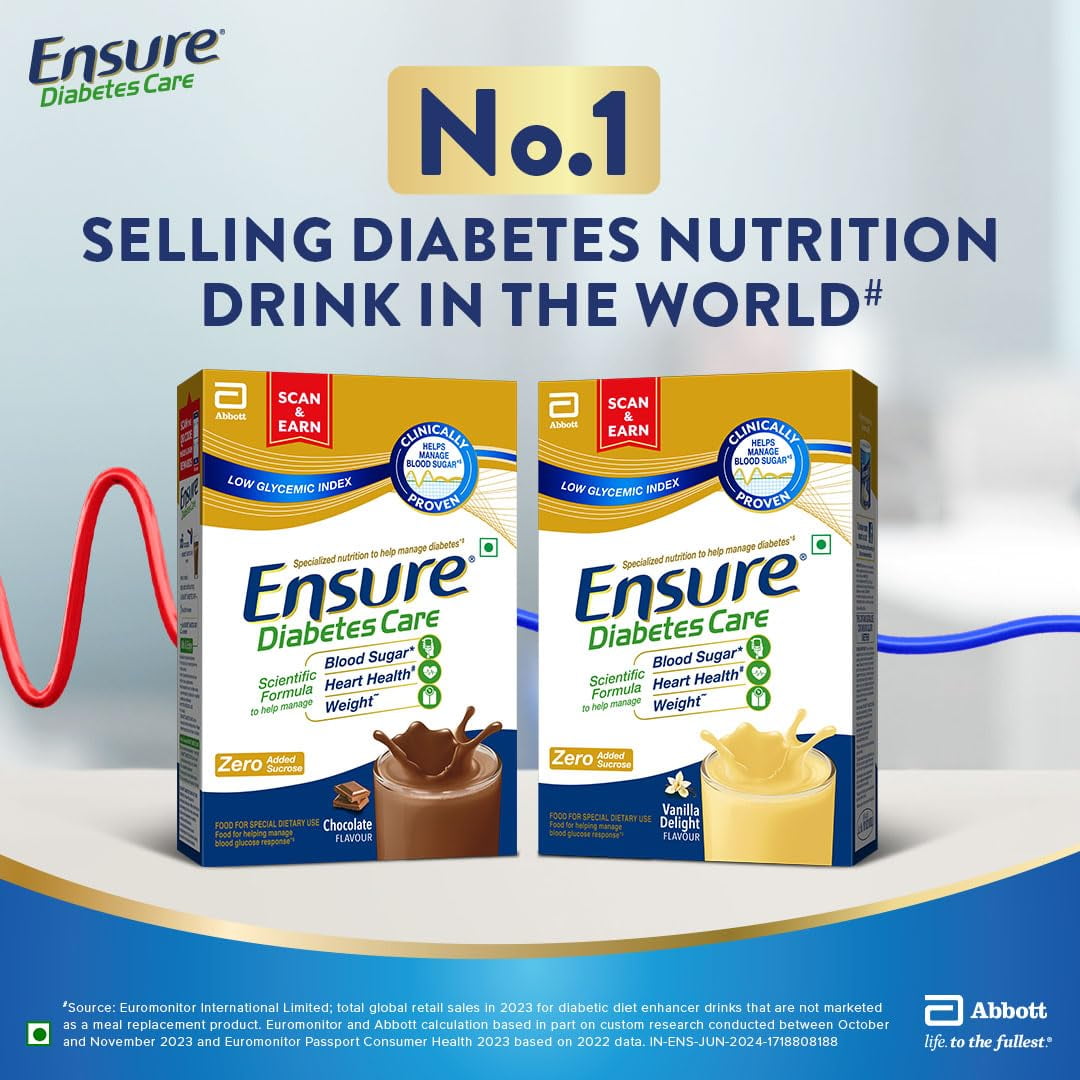 Ensure Diabetes Care Chocolate Flavour 400g - Blood Sugar