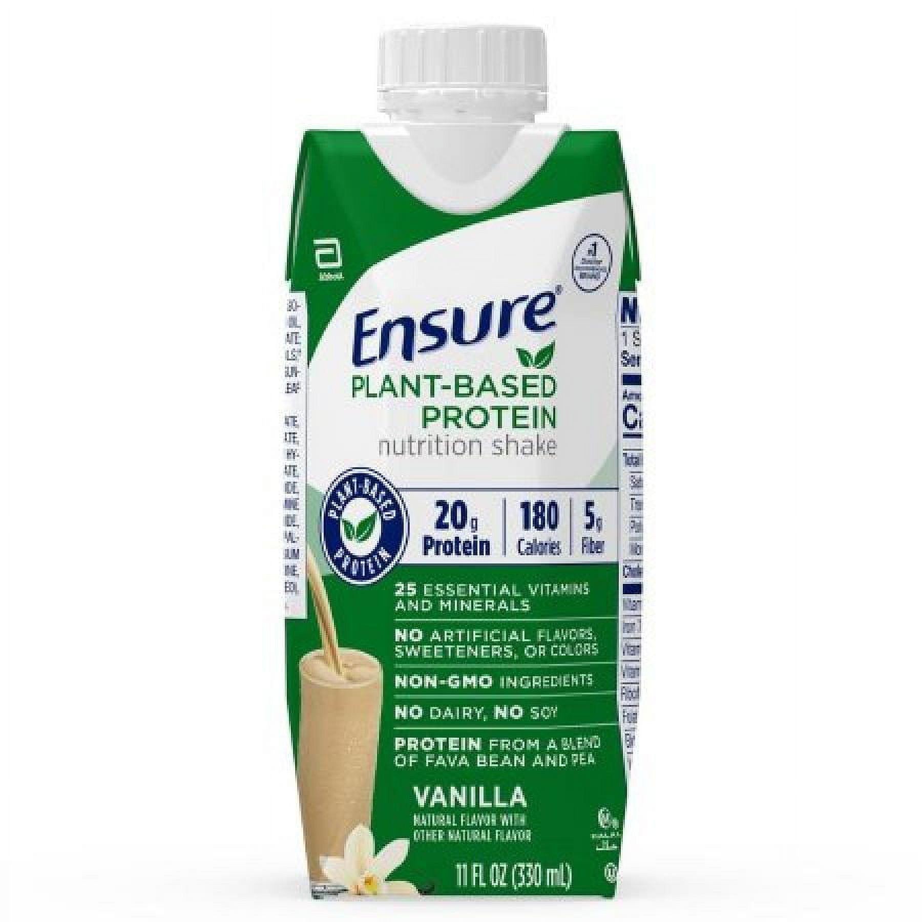 Ensure Plant Based Protein Vanilla Oral Supplement 11 oz Carton Ready to Use 2 Count