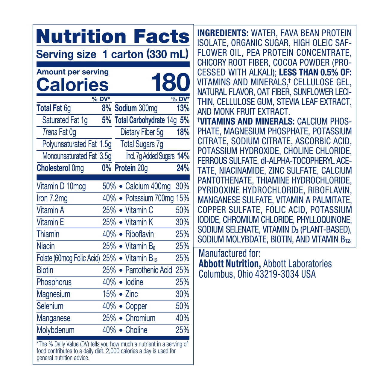 Ensure Plant Based Vegan Protein Chocolate Nutrition Shake 4 Pack