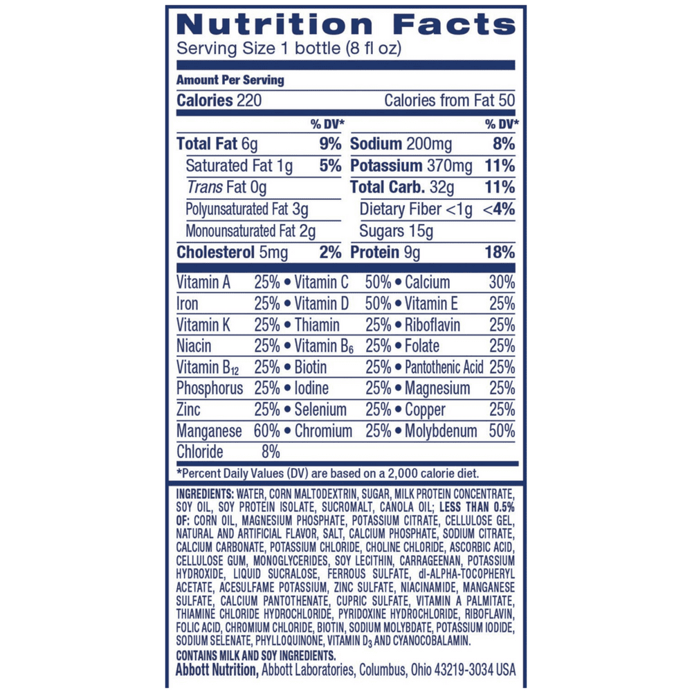 Ensure Original Nutrition Shake Vanilla 8 oz 6 ea Pack of 6