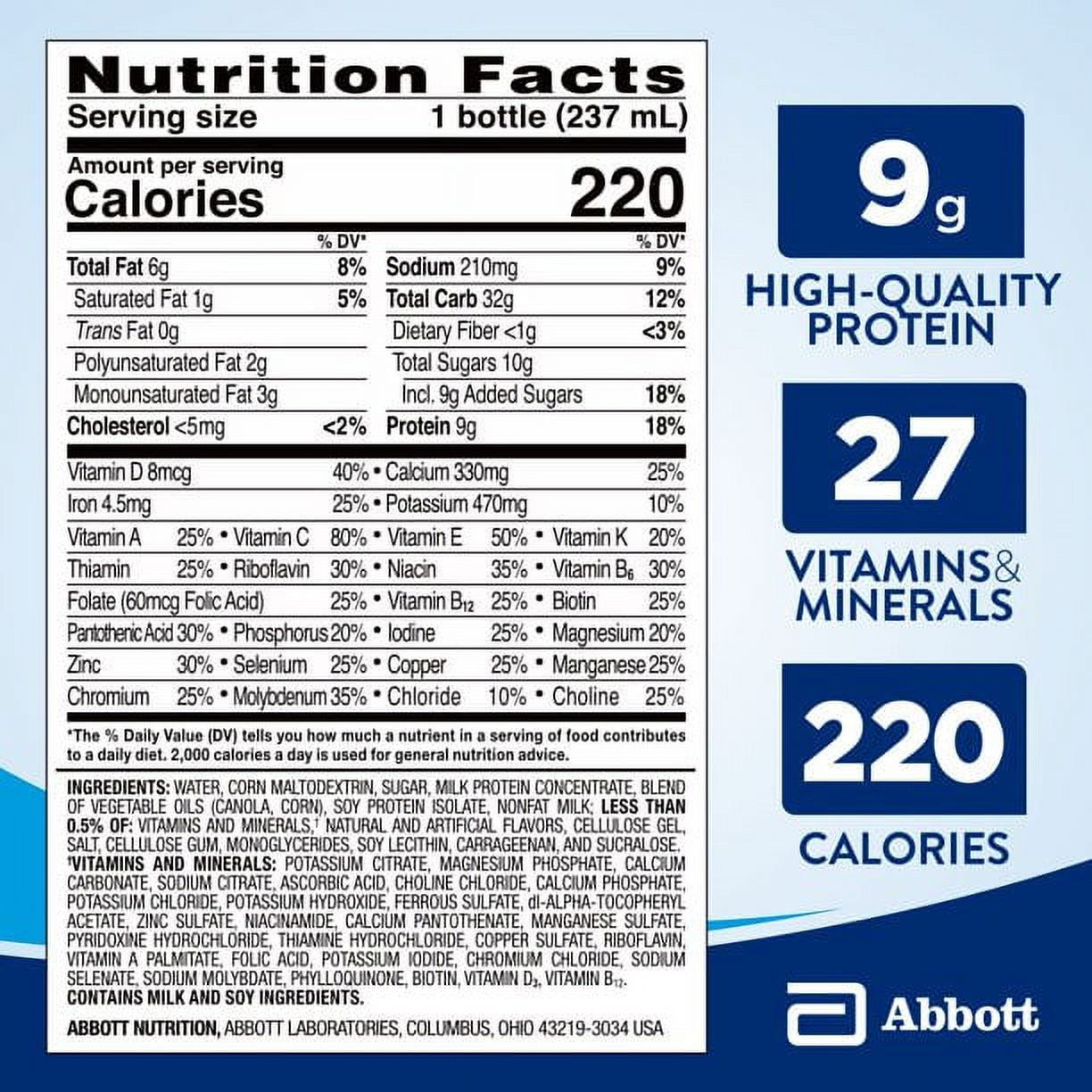 Ensure Original Nutrition Shake Vanilla 8 oz 6 ea Pack of 6