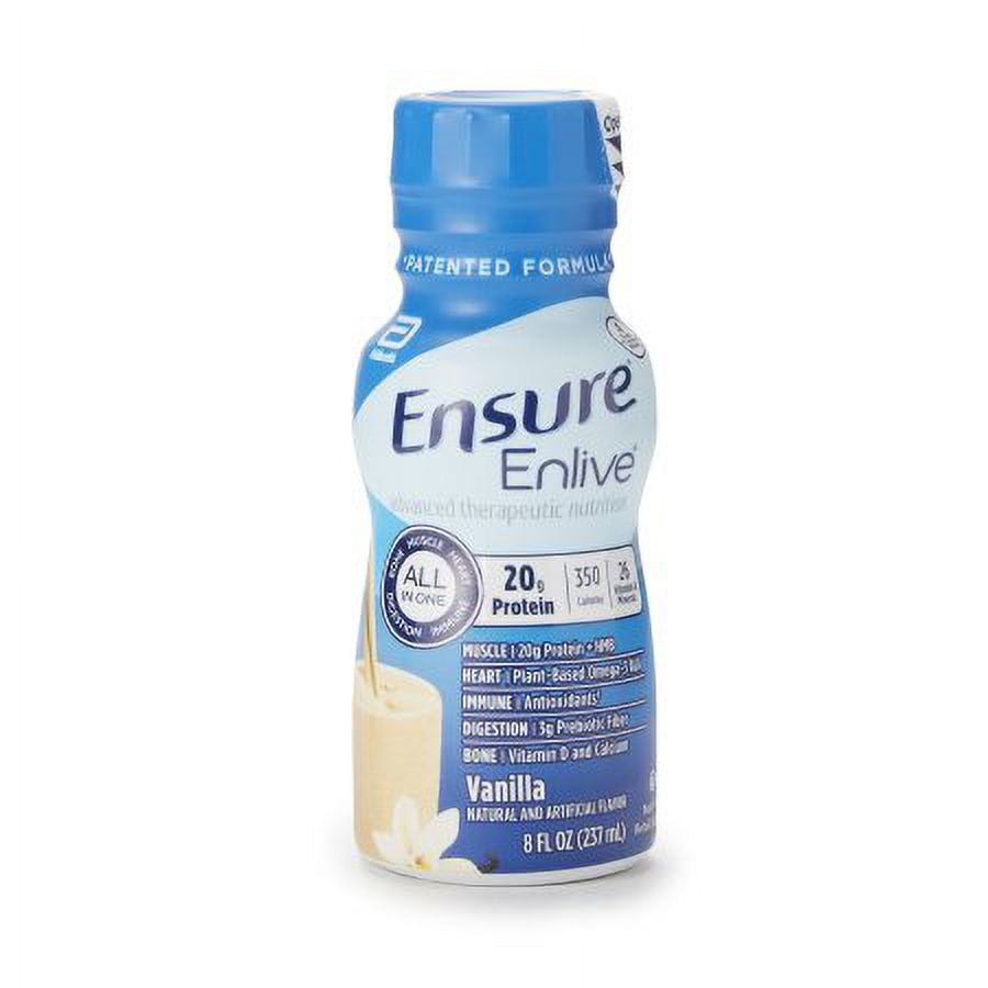 Ensure Enlive Vanilla Nutrition Shake 8oz Bottle Pack of 2