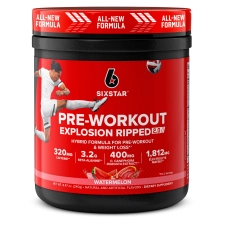 Six Star Pro Nutrition Pre-Workout Powder Explosion Ripped 2.0 Watermelon Electrolyte Matrix 8.47 oz