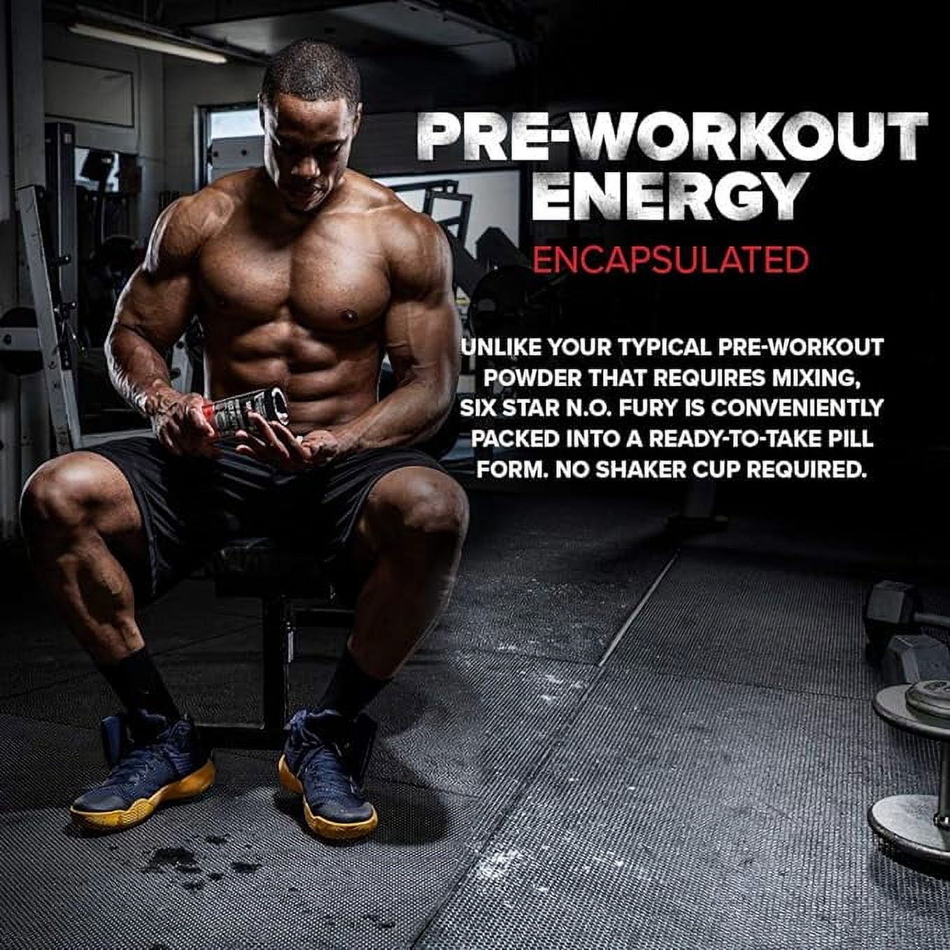 Six Star Pro Nutrition PreWorkout L Arginine Nitric Oxide Amino Acid Supplement 60 Ct Bottle