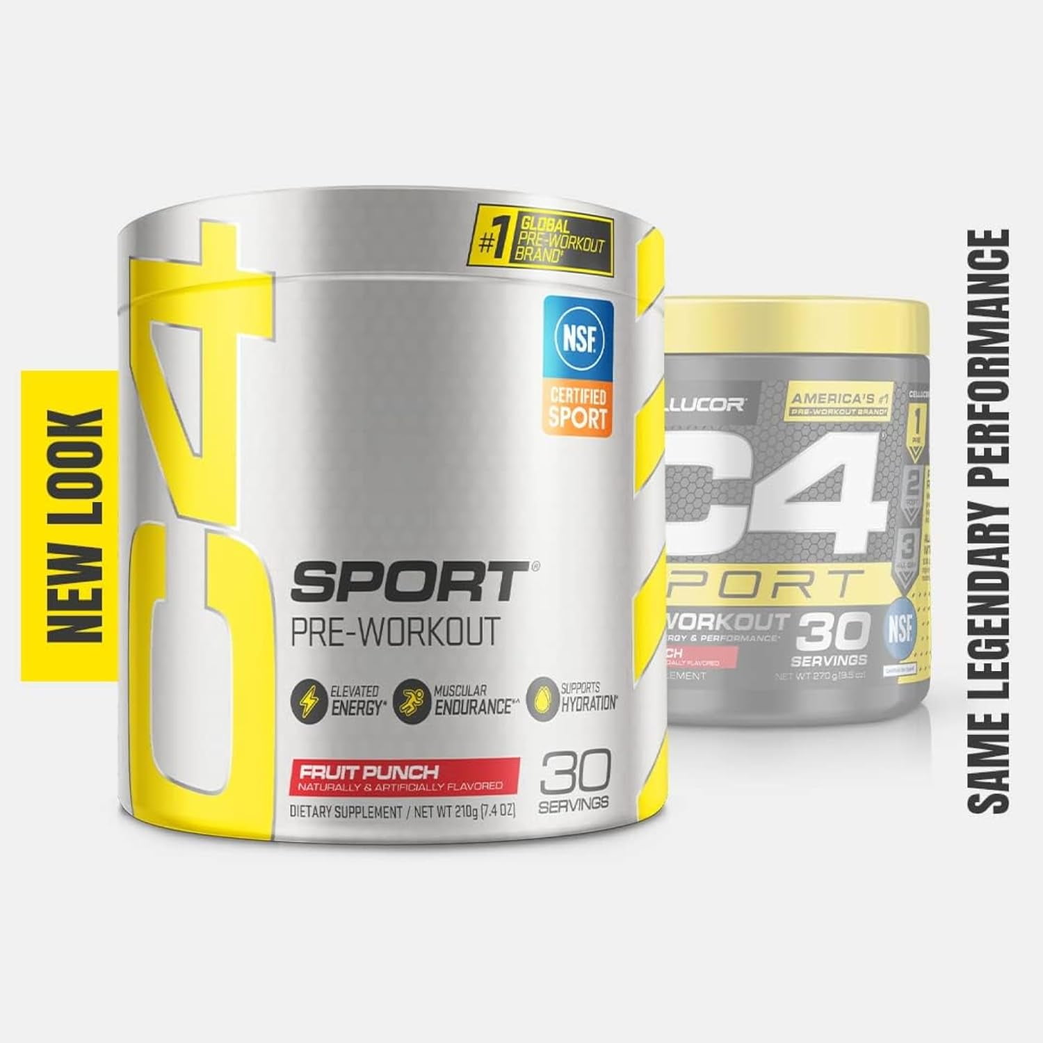 Cellucor C4 Sport Pre Workout Powder NSF Certified for Sport Fruit Punch Flavor 30 Servings