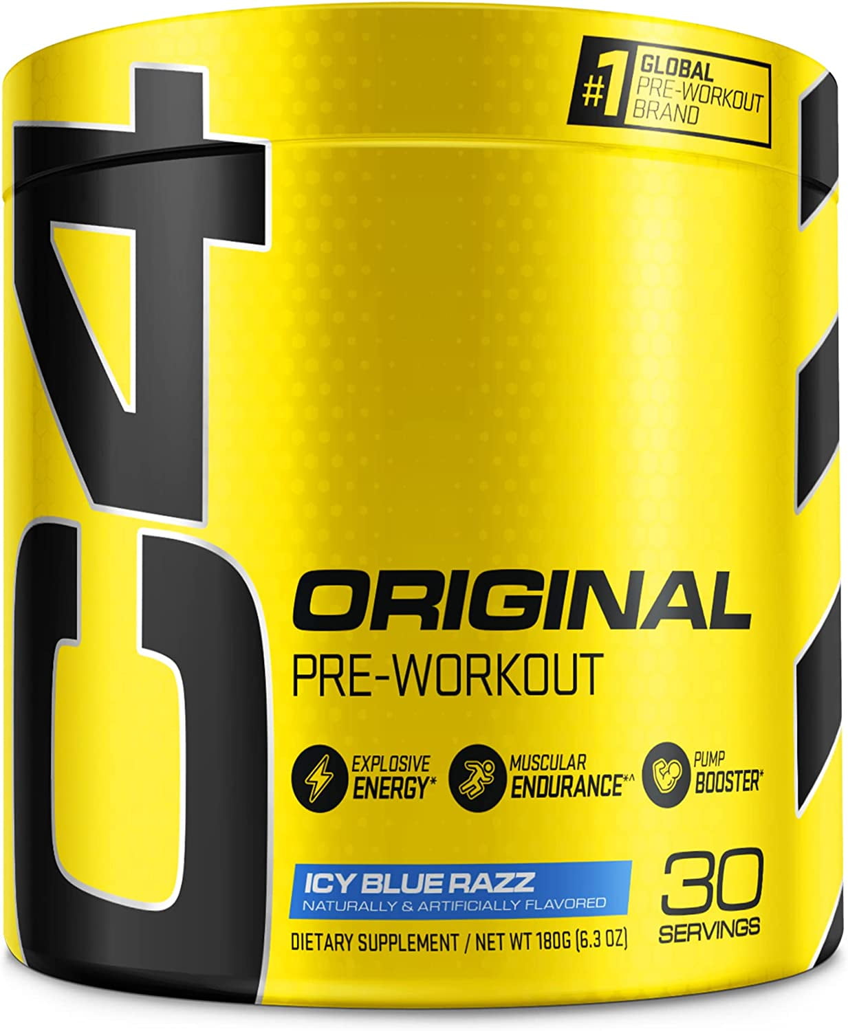Cellucor C4 Original PreWorkout Powder Icy Blue Razz 30 Servings